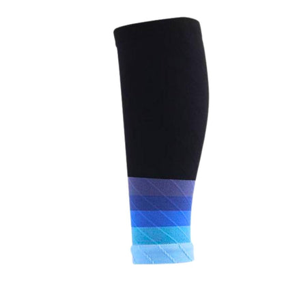 MEDIA PANTORRILLERA NEGRA CON DEGRADADO AZUL 20-30mmhg